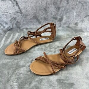 Steve Madden Sandals Women's 9.5 Brown Tan Gladiator NWOB